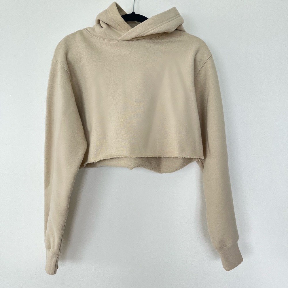 TNA Cropped Beige Women's Hoodie